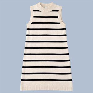  Sanctuary striped mock neck sweater dress M NWT  